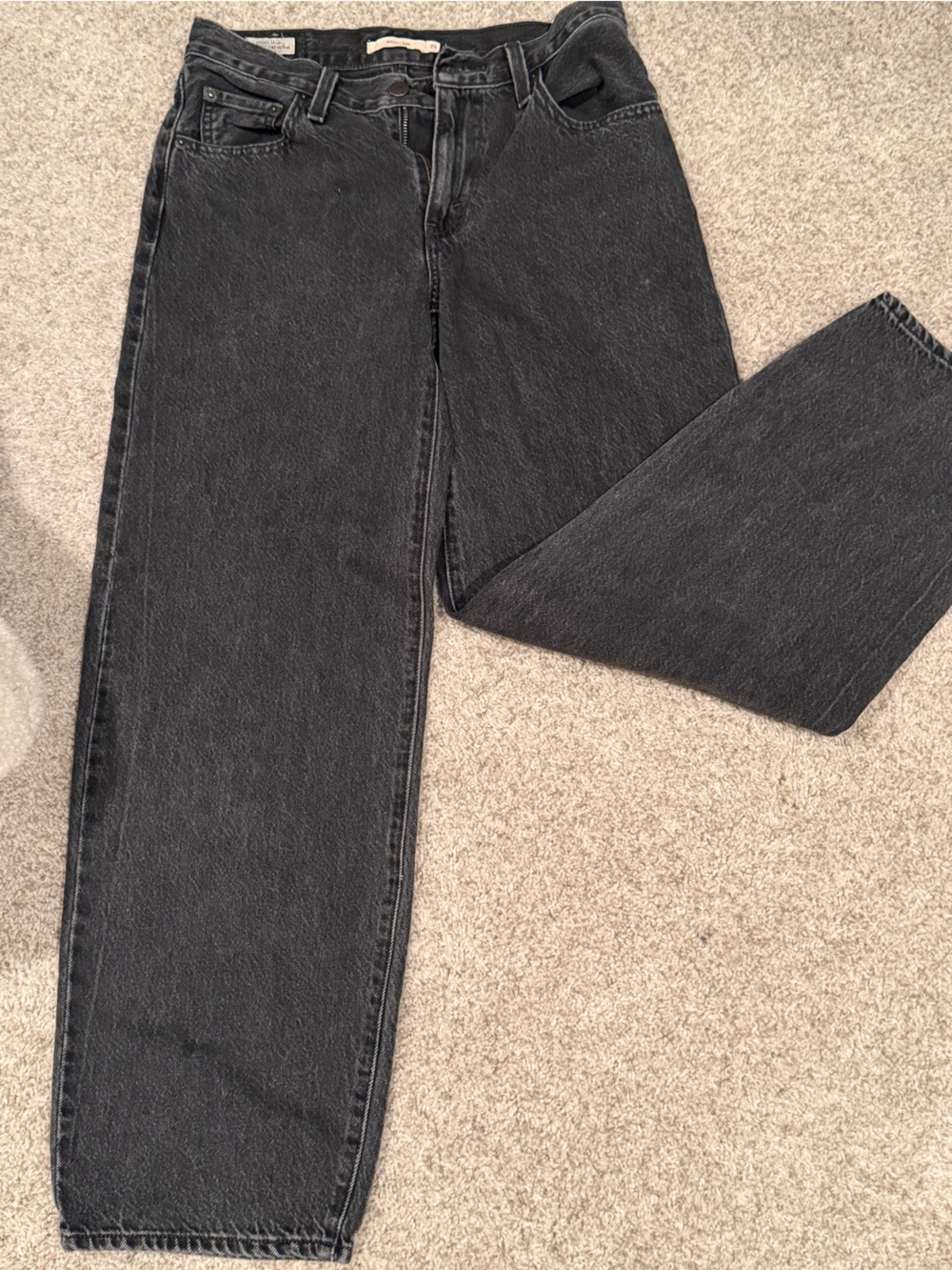 Levi's Charcoal Baggy Dad Women's Jeans